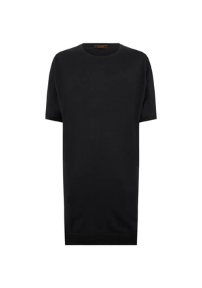 Moorer short-sleeves T-shirt dress - Black