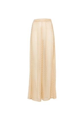 Missoni elactic-waistband trousers - Neutrals