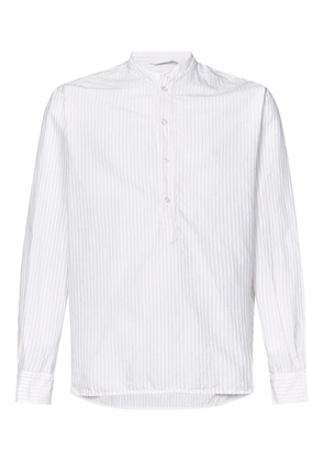 East Harbour Surplus striped button-up shirt - White