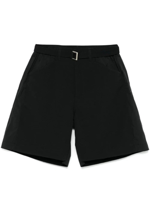 sacai belted shorts - Black