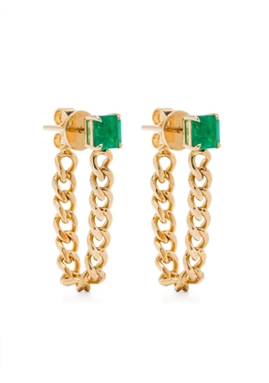 Anita Ko 18KT yellow gold emerald earrings