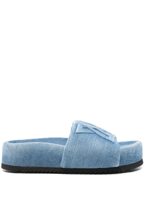 Vic Matie denim slides - Blue