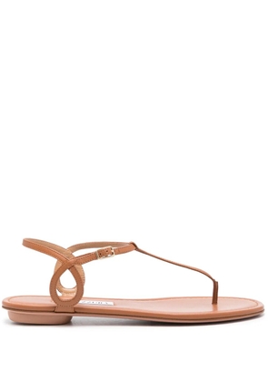 Aquazzura Almost Bare flat sandals - Brown