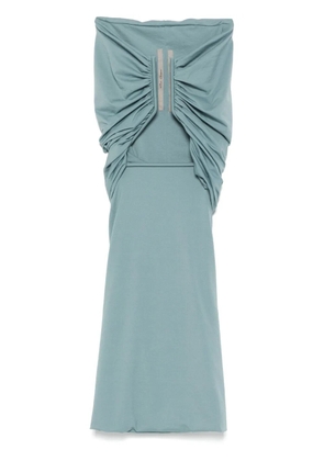 Rick Owens prong-detail jersey mini dress - Blue