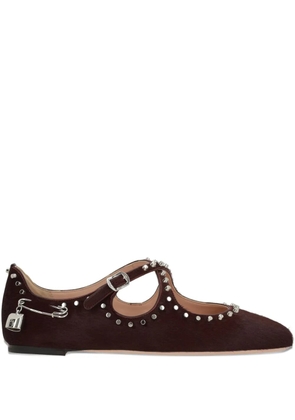 Bally stud-embellished ballet flats - Multicolor