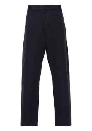 Carhartt WIP logo-appliqué gabardine tapered trousers - Blue