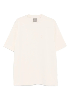 Rhun logo-embroidered crew-neck T-shirt - Neutrals