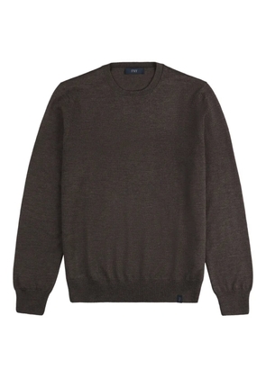 Fay crew-neck wool sweater - Brown