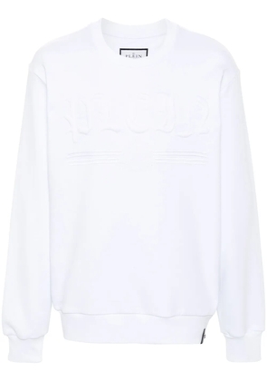 Philipp Plein Gothic Plein cotton sweatshirt - White