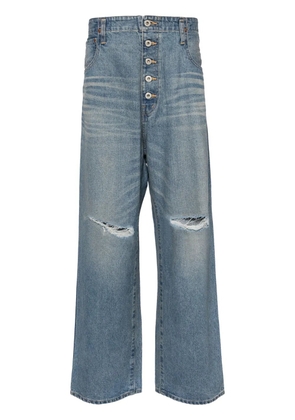 Junya Watanabe MAN ripped jeans - Blue