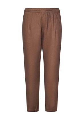 Golden Craft elastic-waist trousers - Brown