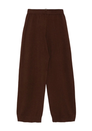 Fabiana Filippi elastic-waistband knitted trousers - Brown