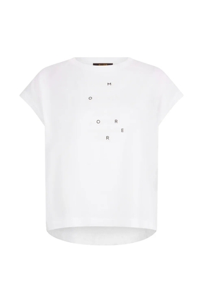 Moorer Ella logo-print T-shirt - White