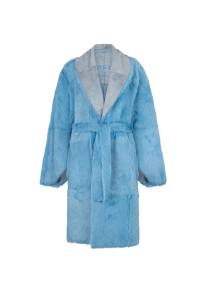 Philosophy Di Lorenzo Serafini tie-waistlong-sleeve coat - Blue