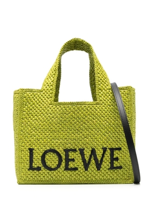 LOEWE small Loewe Font tote bag - Green