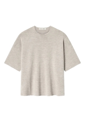 FEAR OF GOD ESSENTIALS merino short-sleeve 'Heather Stone' T-shirt - Grey