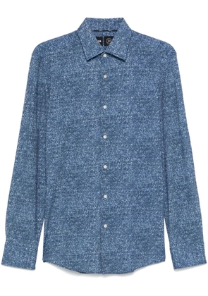 BOSS mélange-effect shirt - Blue