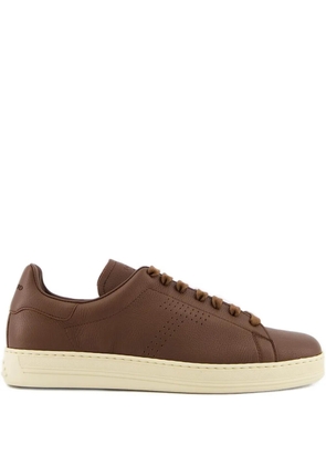 TOM FORD leather sneakers - Brown