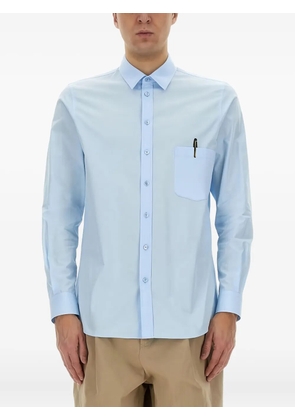 Moschino pen-print shirt - Blue