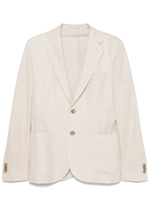 LUIGI BIANCHI MANTOVA single-breasted blazer - Neutrals