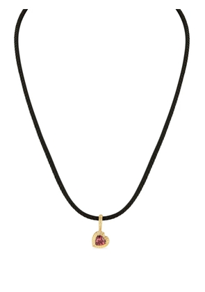 Lizzie Mandler Fine Jewelry 18K yellow gold Heart tourmaline pendant necklace