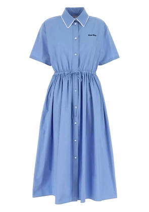 Miu Miu poplin shirt dress - Blue