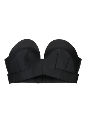 Givenchy leather crop top - Black