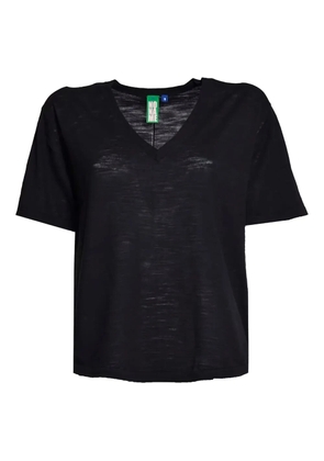 ENSEA V-neck short-sleeve T-shirt - Black
