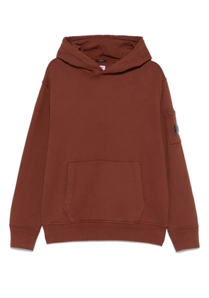 C.P. Company Lens-detail hoodie - Brown