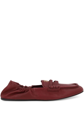 Miu Miu leather loafers - Red