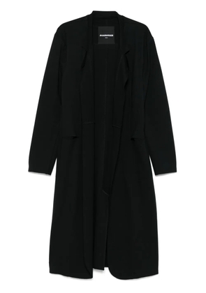 Aganovich panelled coat - Black