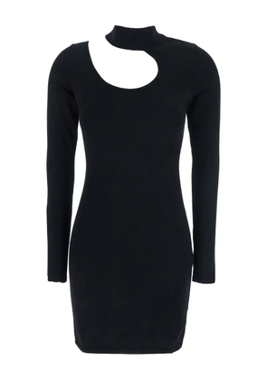 Federica Tosi cut-out turtleneck day dress - Black