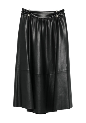 LIU JO button-detailed A-line skirt - Black