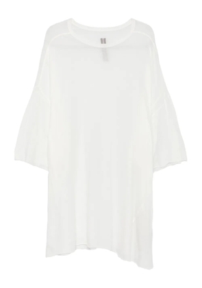 Rick Owens raw-edge cotton T-shirt - White