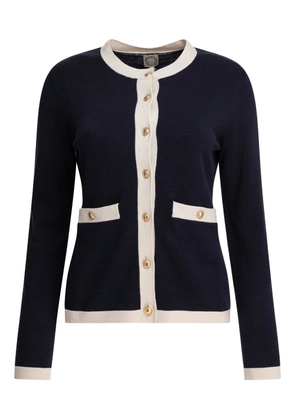 Ines De La Fressange crew-neck cardigan - Blue