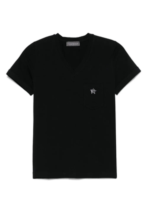 Lorena Antoniazzi star-appliqué T-shirt - Black
