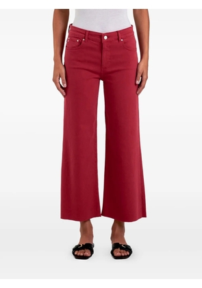 AG Jeans cotton-blend cropped jeans - Red