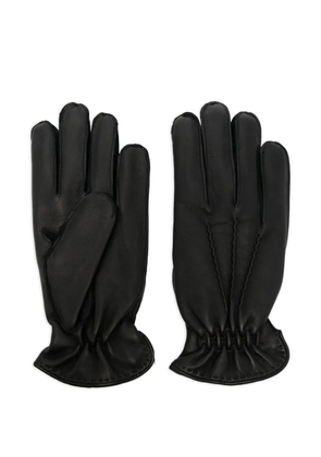 Orciani leather gloves - Black