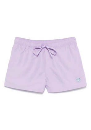 Versace Medusa-patch swim shorts - Purple