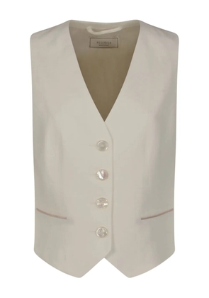 Peserico linen waistcoat - Neutrals