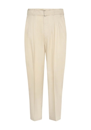 BE ABLE pleated belted trousers - Neutrals