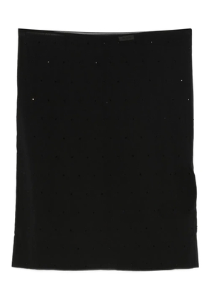 St. Agni glass beaded midi skirt - Black