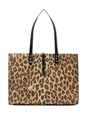 LIU JO large animal-print tote bag - Neutrals