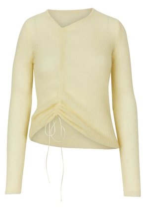 Cecilie Bahnsen ruched-detailing jumper - Yellow