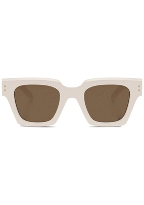Dolce & Gabbana Eyewear logo-print sunglasses - Neutrals