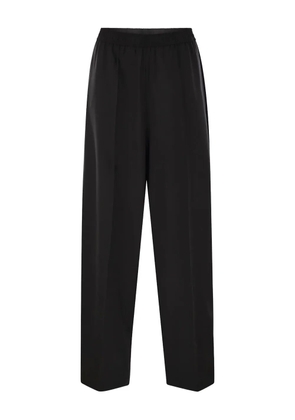 Fabiana Filippi elasticated-waistband wool trousers - Black