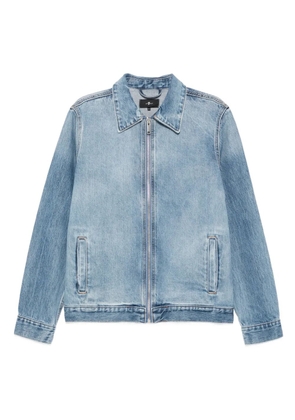 7 For All Mankind zip-fastening denim jacket - Blue