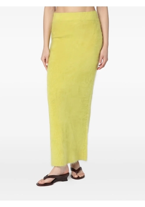 Soft Goat cashmere maxi skirt - Yellow