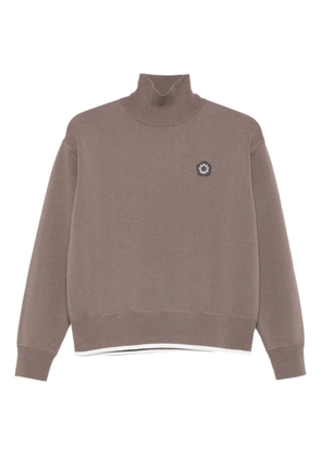 Kenzo Boke Flower 2.0 embroidered high-neck sweater - Brown