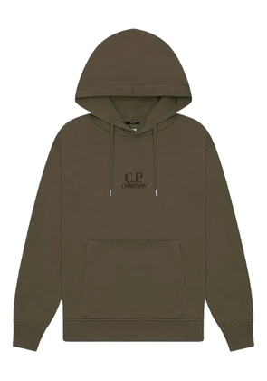 C.P. Company logo-print hoodie - Green